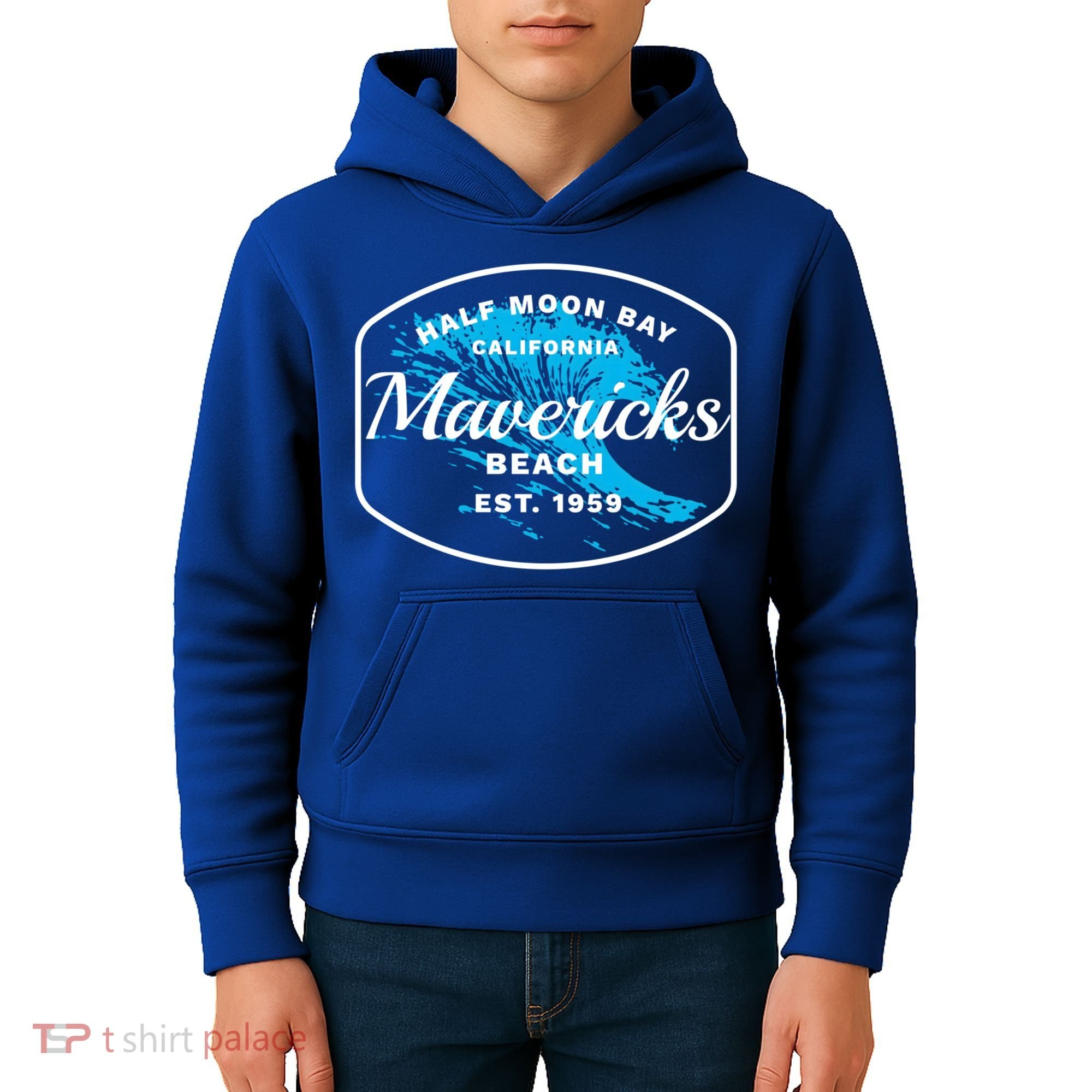 Half Moon Bay Mavericks Beach Surfing Gift Travel Gift Kids Hoodie