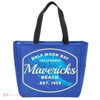 Half Moon Bay Mavericks Beach Surfing Gift Travel Gift Tote Bag thumb 0