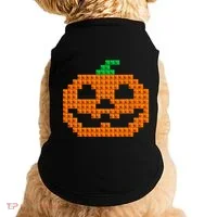 Halloween Master Builder Pumpkin Brick Building Block Doggie Tank thumb 0