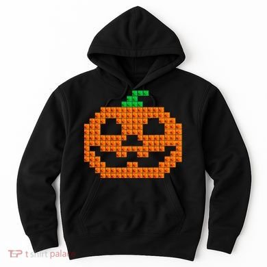 Halloween Master Builder Pumpkin Brick Building Block Hoodie