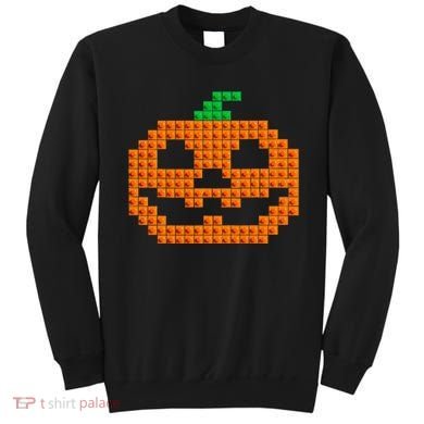 Halloween Master Builder Pumpkin Brick Building Block Sweatshirt