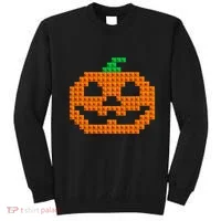 Halloween Master Builder Pumpkin Brick Building Block Sweatshirt thumb 0