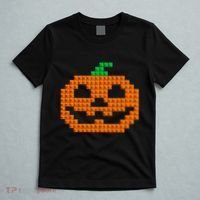 Halloween Master Builder Pumpkin Brick Building Block T-Shirt thumb 5