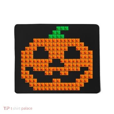 Halloween Master Builder Pumpkin Brick Building Block Mousepad