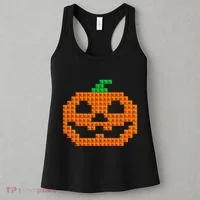 Halloween Master Builder Pumpkin Brick Building Block Women's Tank Top thumb 3
