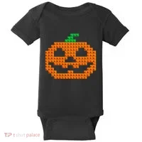 Halloween Master Builder Pumpkin Brick Building Block Baby Bodysuit thumb 0
