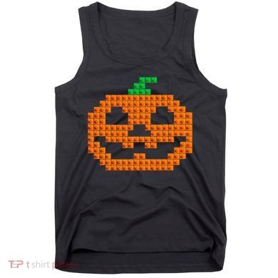 Halloween Master Builder Pumpkin Brick Building Block Tank Top