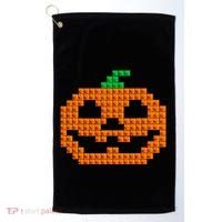 Halloween Master Builder Pumpkin Brick Building Block Golf Towel thumb 0