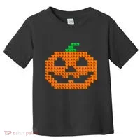 Halloween Master Builder Pumpkin Brick Building Block Toddler T-Shirt thumb 0