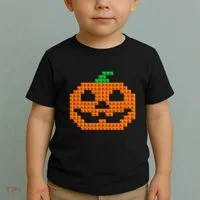 Halloween Master Builder Pumpkin Brick Building Block Toddler T-Shirt thumb 2