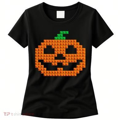 Halloween Master Builder Pumpkin Brick Building Block Women's T-Shirt