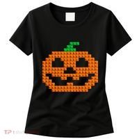Halloween Master Builder Pumpkin Brick Building Block Women's T-Shirt thumb 0