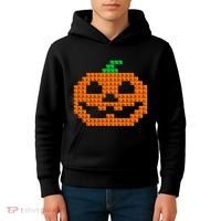 Halloween Master Builder Pumpkin Brick Building Block Kids Hoodie thumb 4