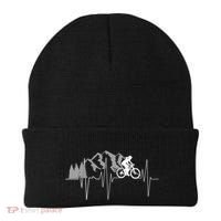 Heartbeat Mountain Biking Cyclist Funny Gift Beanie thumb 0