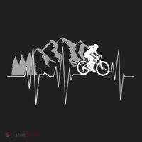 Heartbeat Mountain Biking Cyclist Funny Gift Beanie thumb 2