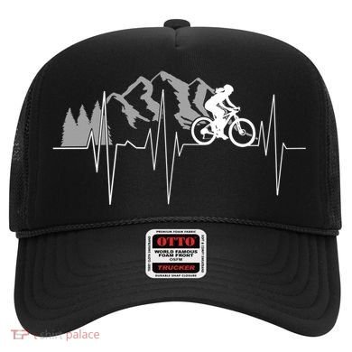Heartbeat Mountain Biking Cyclist Funny Gift Hat