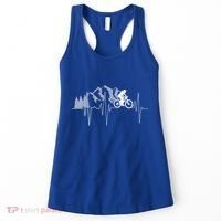 Heartbeat Mountain Biking Cyclist Funny Gift Women's Tank Top thumb 0