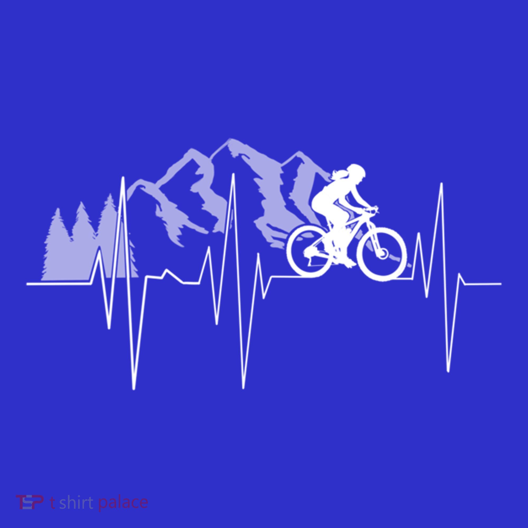 Heartbeat Mountain Biking Cyclist Funny Gift Kids Sweatshirt
