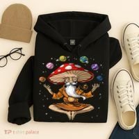 Hippie Mushroom Buddha Hoodie thumb 4