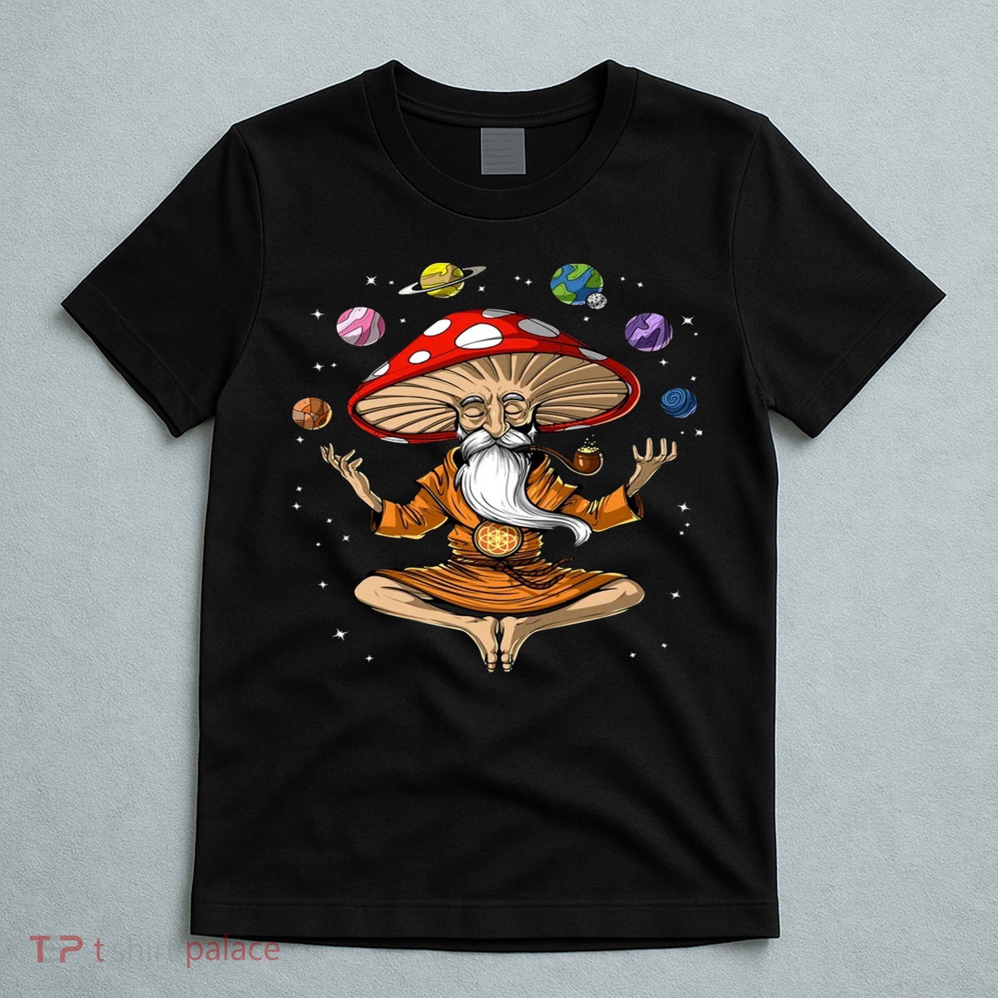 Hippie Mushroom Buddha T-Shirt