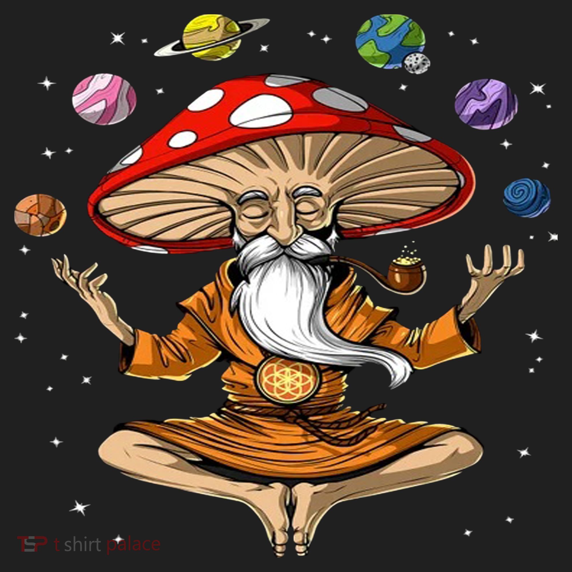 Hippie Mushroom Buddha Beanie