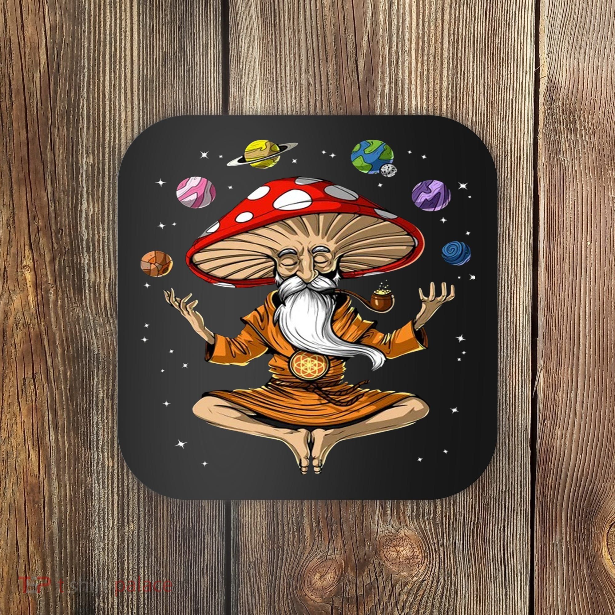 Hippie Mushroom Buddha Coaster