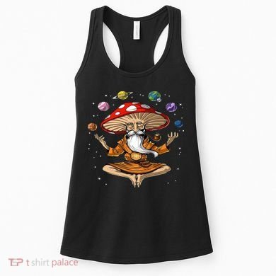 Hippie Mushroom Buddha Women's Tank Top