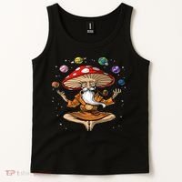 Hippie Mushroom Buddha Tank Top thumb 2