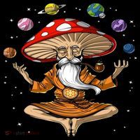 Hippie Mushroom Buddha Tank Top thumb 6