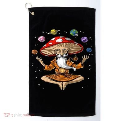 Hippie Mushroom Buddha Golf Towel