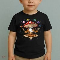 Hippie Mushroom Buddha Toddler T-Shirt thumb 2