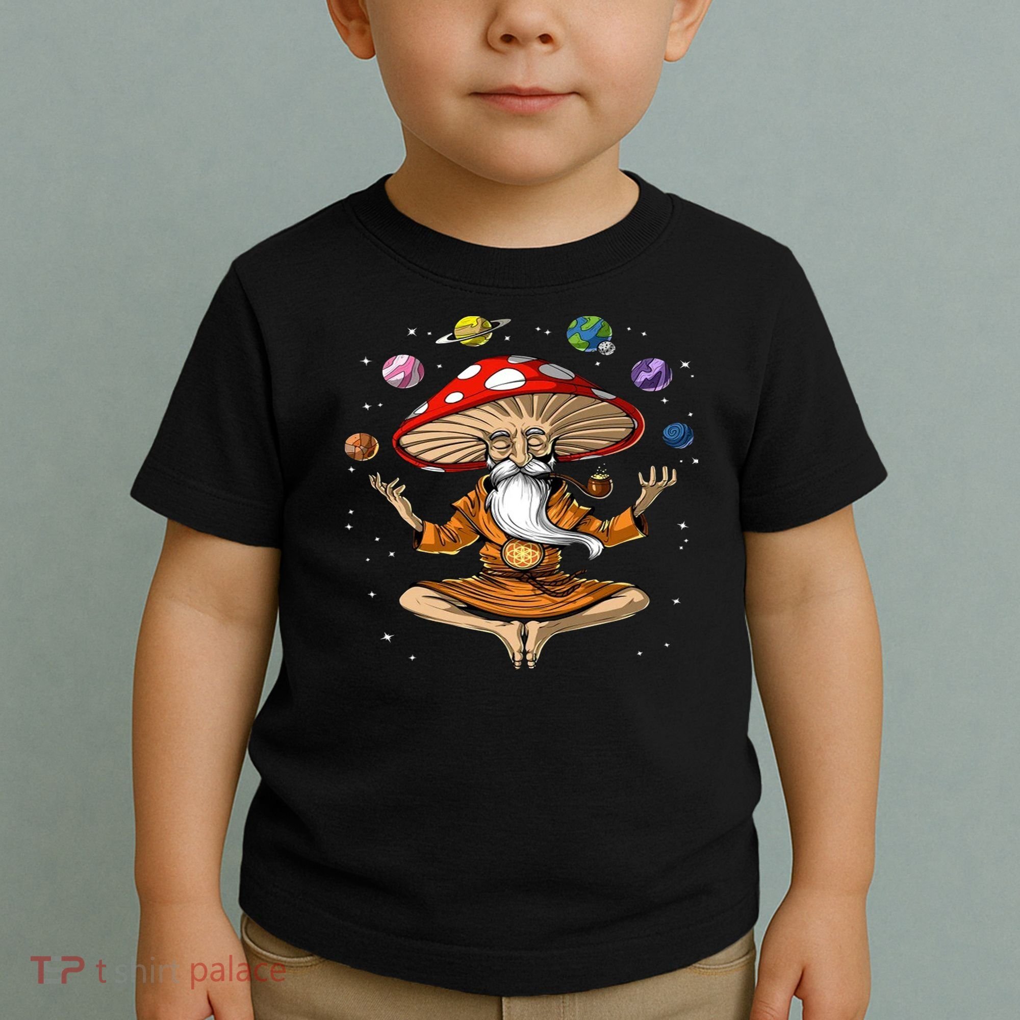 Hippie Mushroom Buddha Toddler T-Shirt