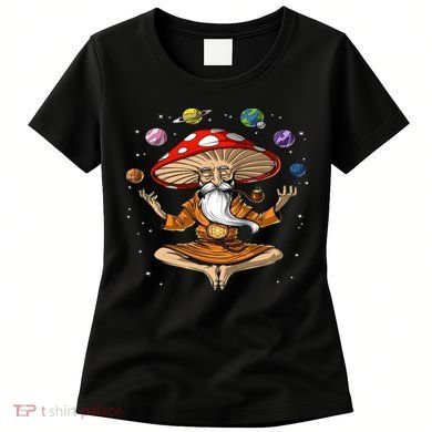 Hippie Mushroom Buddha Women's T-Shirt