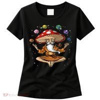 Hippie Mushroom Buddha Women's T-Shirt thumb 0