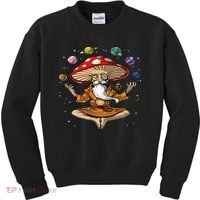 Hippie Mushroom Buddha Kids Sweatshirt thumb 0