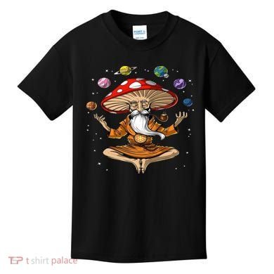 Hippie Mushroom Buddha Kids T-Shirt