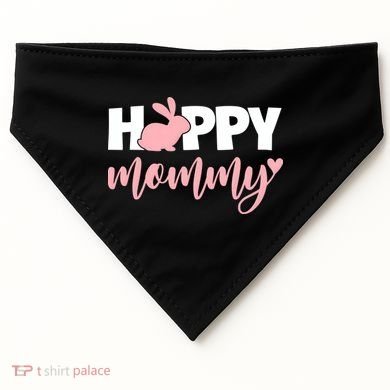 Happy Mommy Cute Bunny USA-Made Doggie Bandana