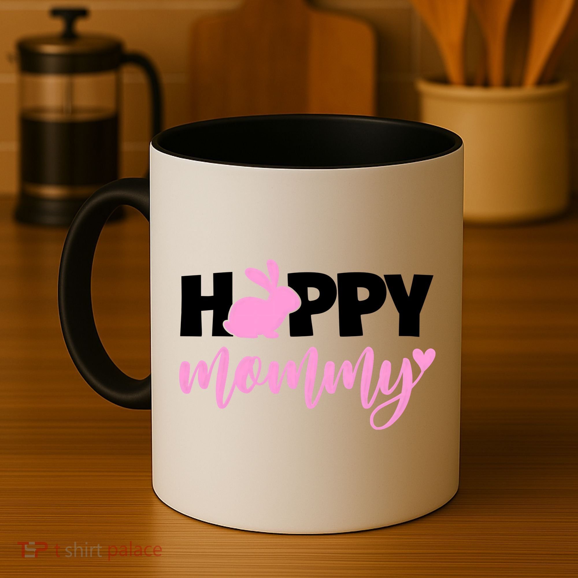 Happy Mommy Cute Bunny Coffee Mug