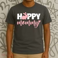 Happy Mommy Cute Bunny T-Shirt thumb 3