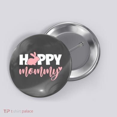 Happy Mommy Cute Bunny Button