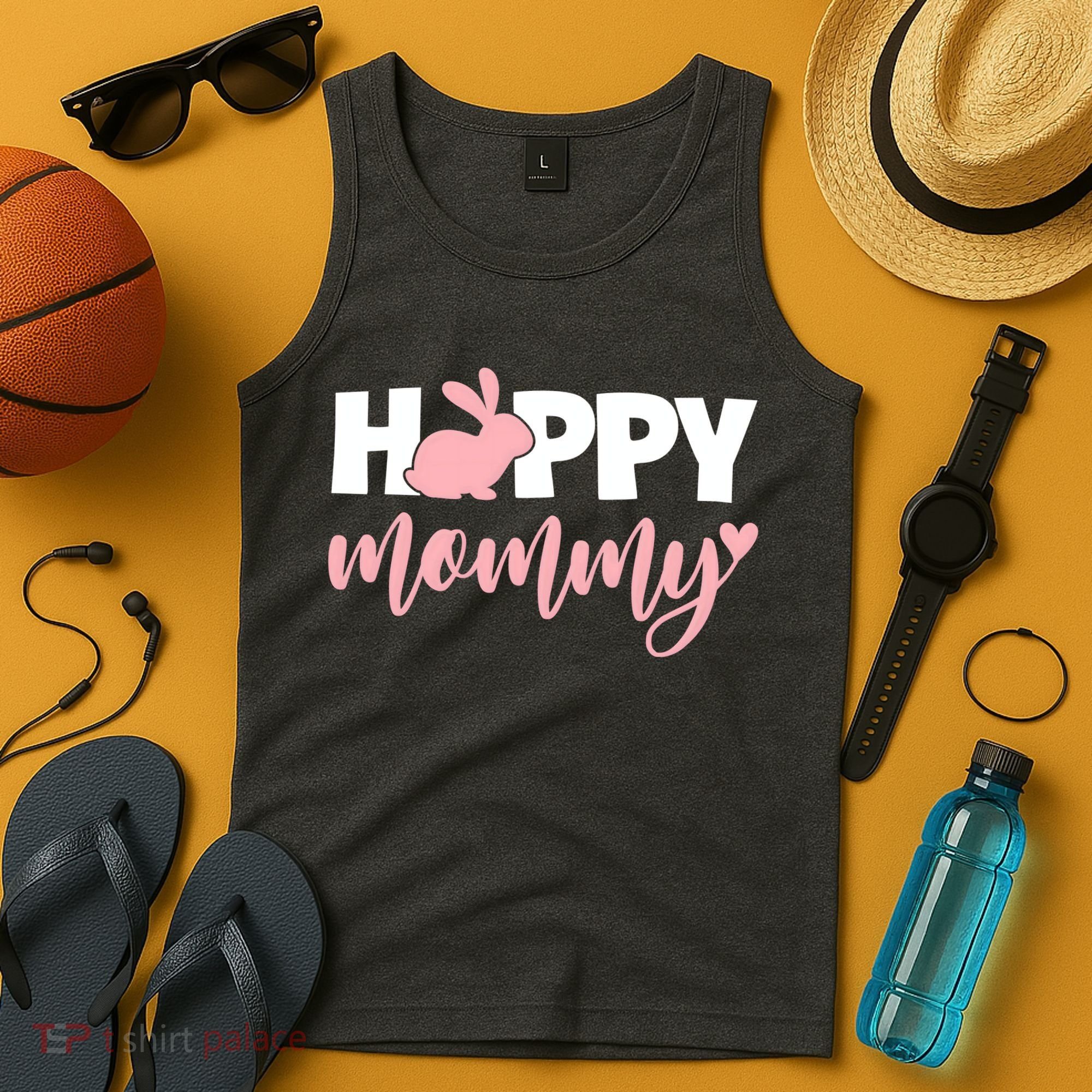 Happy Mommy Cute Bunny Tank Top