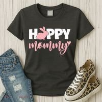 Happy Mommy Cute Bunny Women's T-Shirt thumb 3