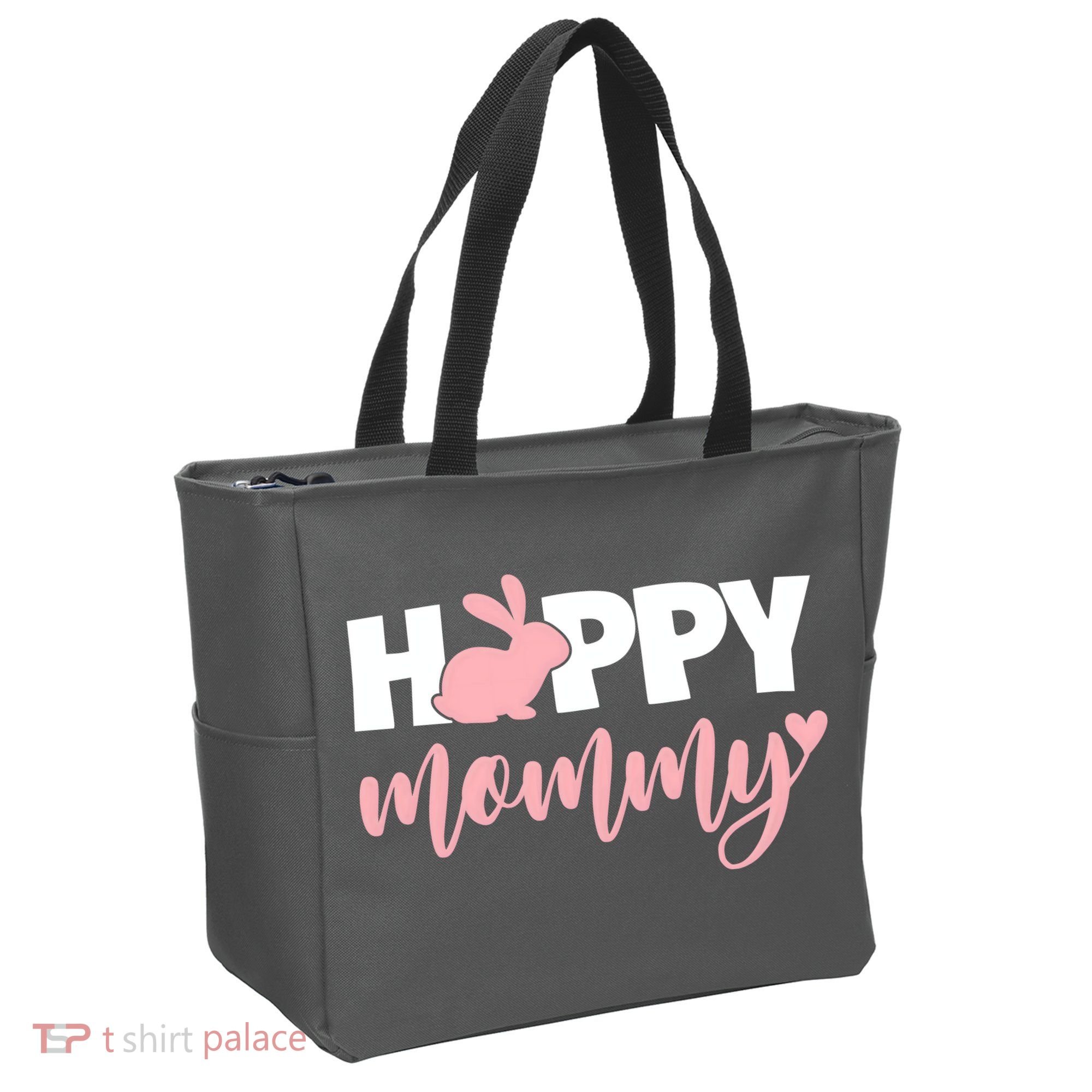 Happy Mommy Cute Bunny Tote Bag