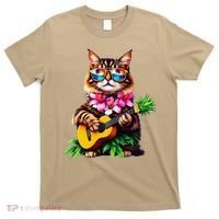 Hawaiian Maine Coon Cat Pineapple Ukulele Summer Vacation T-Shirt thumb 0