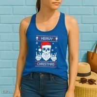 Heavy Metal Christmas 2020 Ugly Christmas Cool Gift Women's Tank Top thumb 2