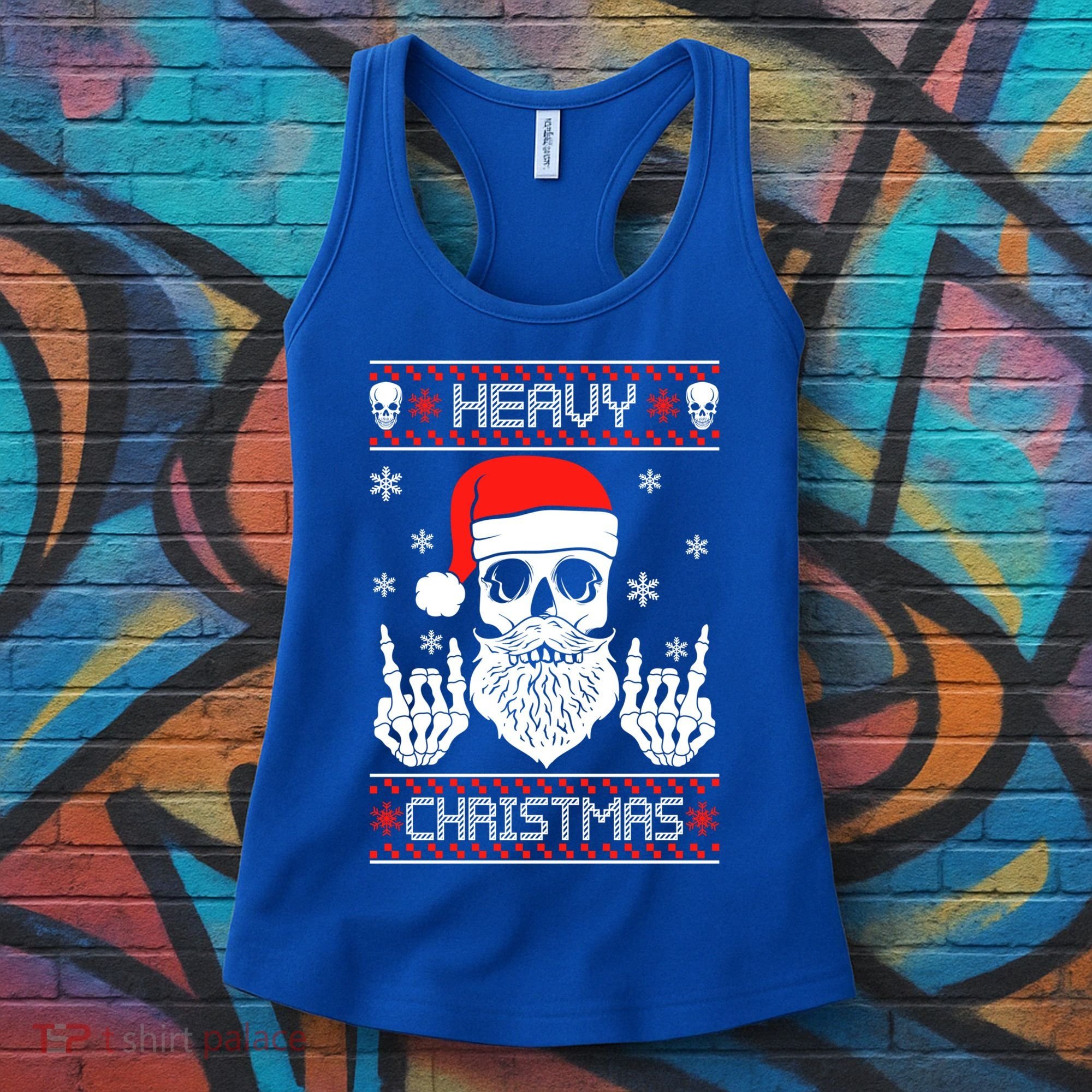 Heavy Metal Christmas 2020 Ugly Christmas Cool Gift Women's Tank Top