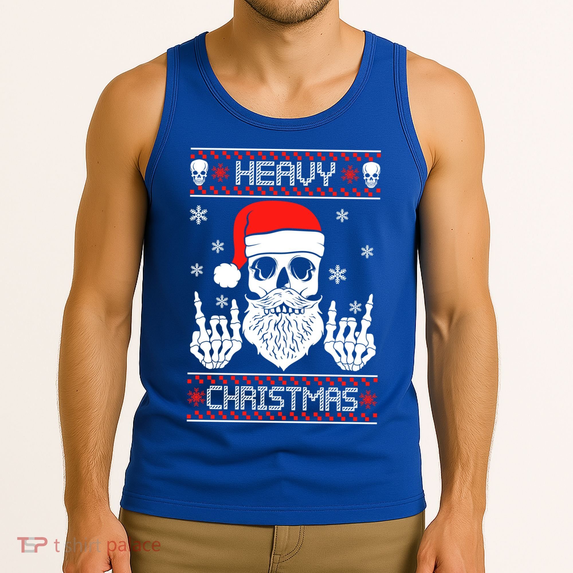 Heavy Metal Christmas 2020 Ugly Christmas Cool Gift Tank Top