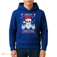 Heavy Metal Christmas 2020 Ugly Christmas Cool Gift Kids Hoodie thumb 4
