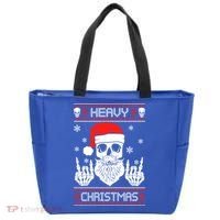 Heavy Metal Christmas 2020 Ugly Christmas Cool Gift Tote Bag thumb 0
