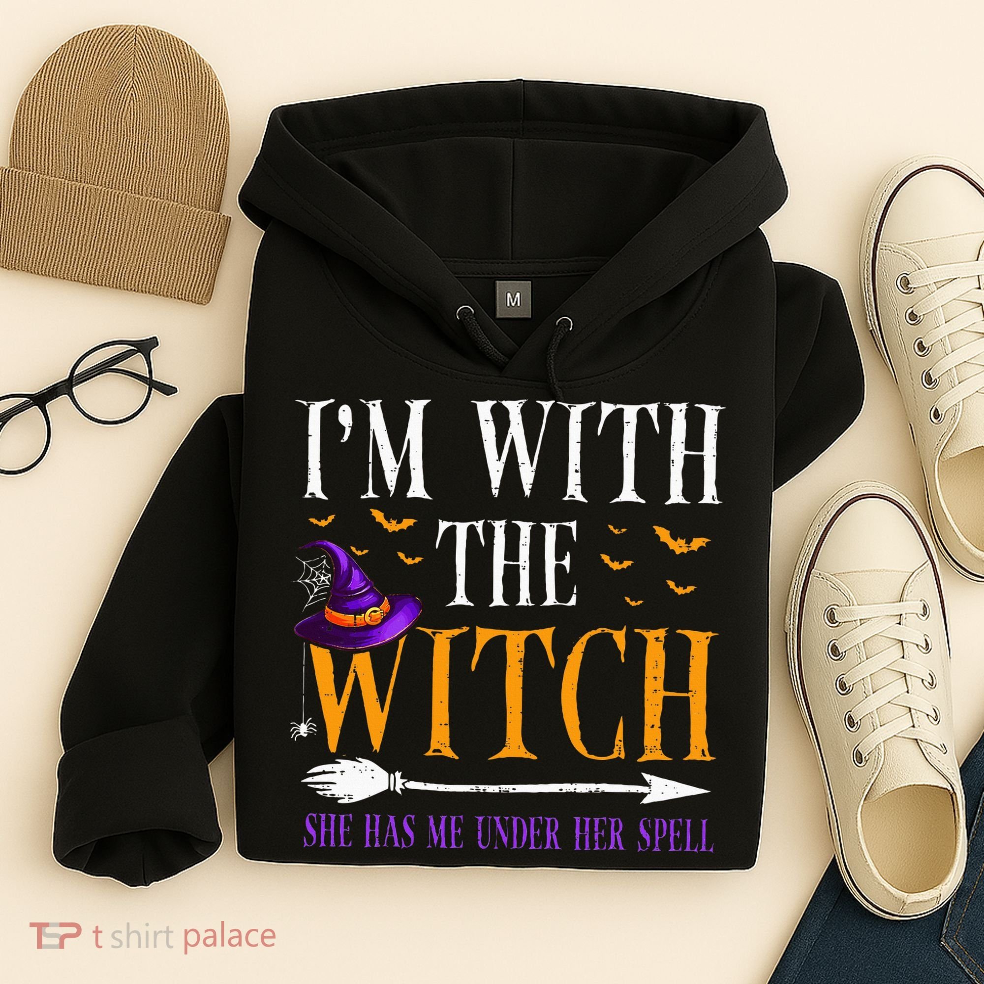 Halloween Matching Couples Costume IM With The Witch Hoodie